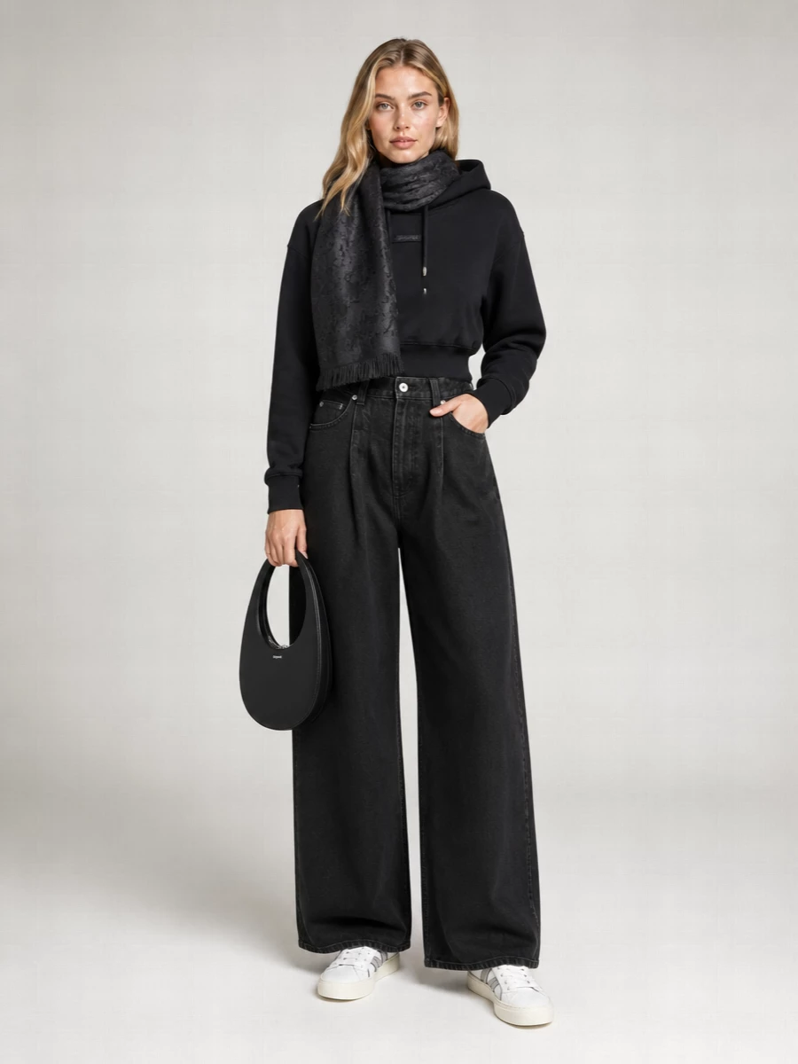 Jacquemus Cropped Cotton Regular-Fit Hoodie