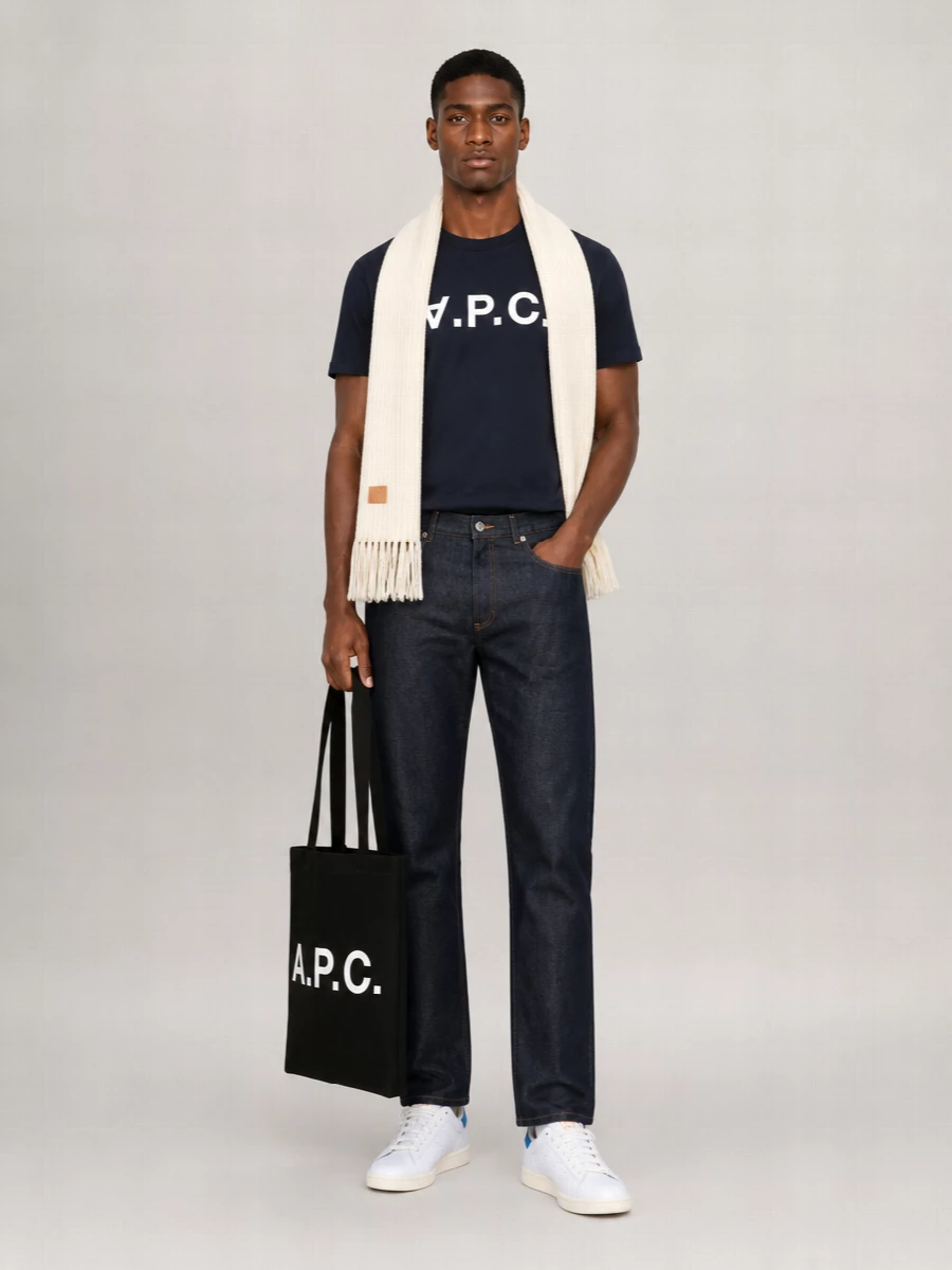 A.p.c. Cotton Logo-Print Crew-Neck T-Shirt