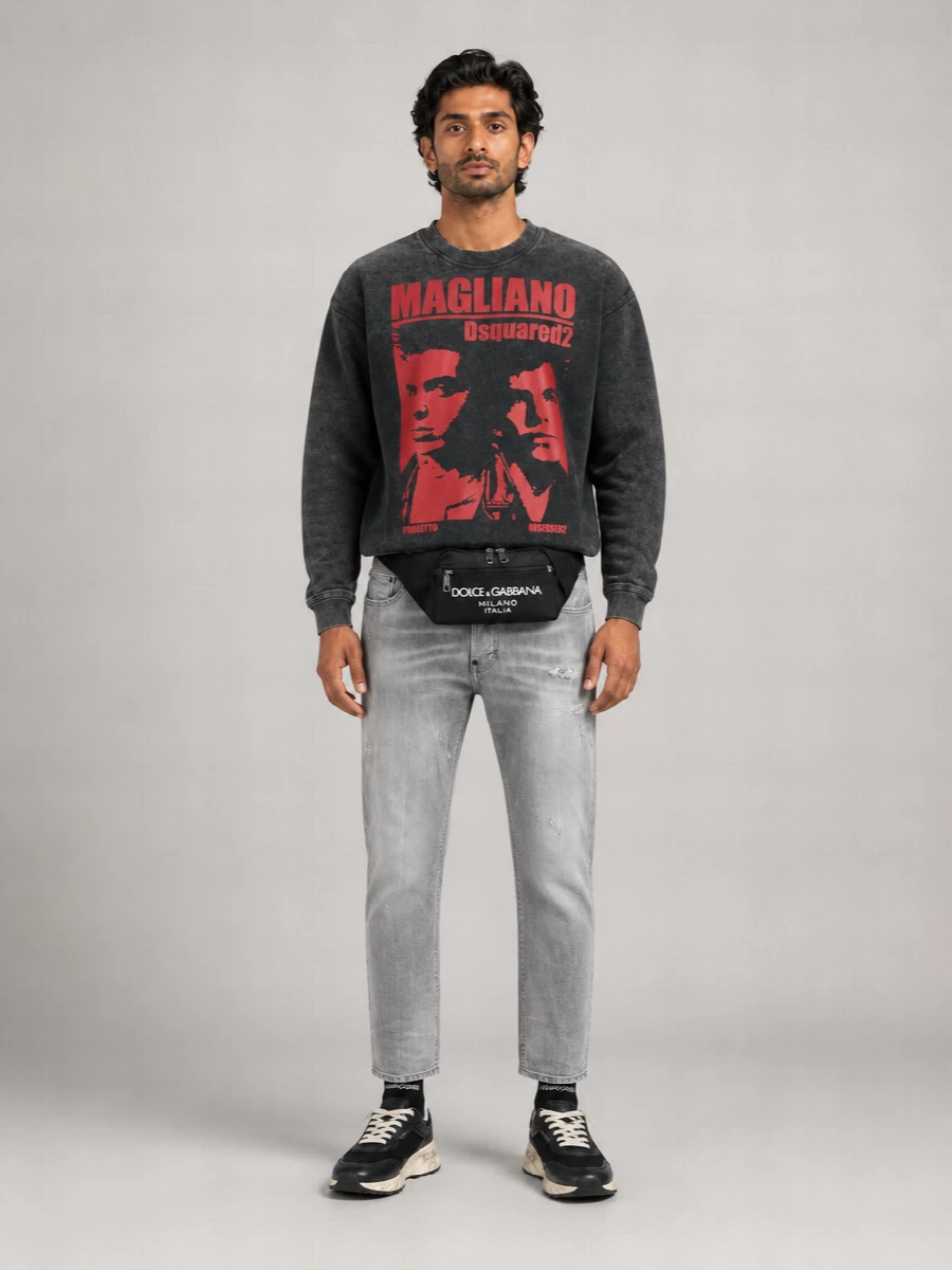Dsquared2 Cotton Printed Sweatshirt