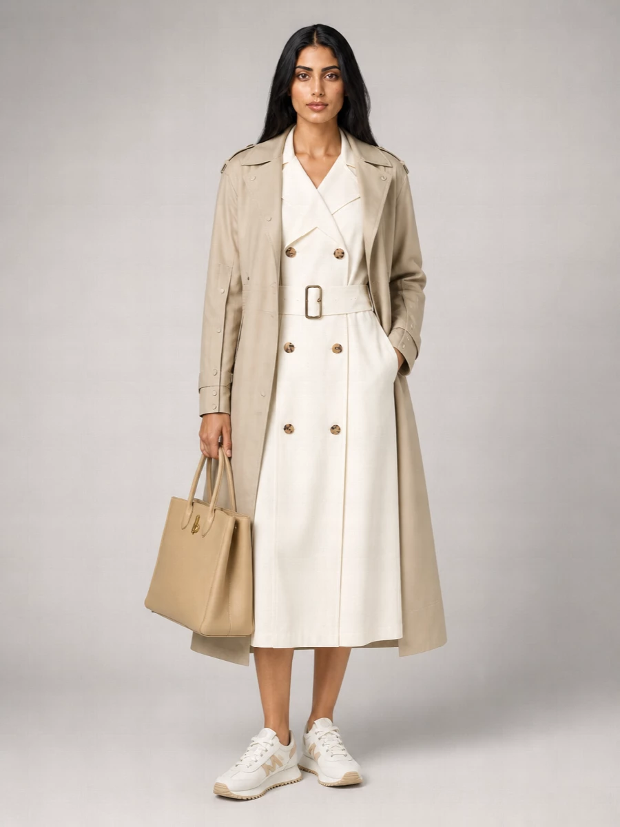 Moncler Cotton Trench Coat