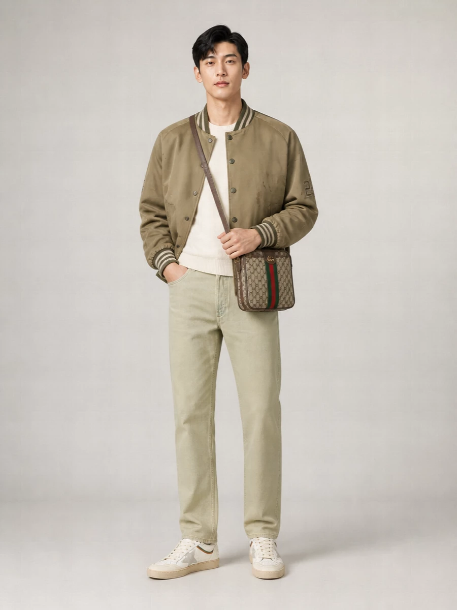 Golden Goose Satin Bomber Jacket