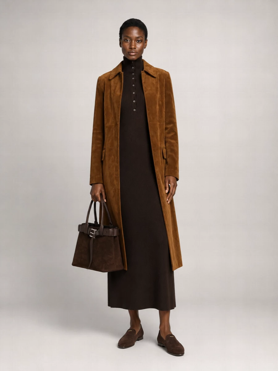 Tom Ford lambskin midi coat