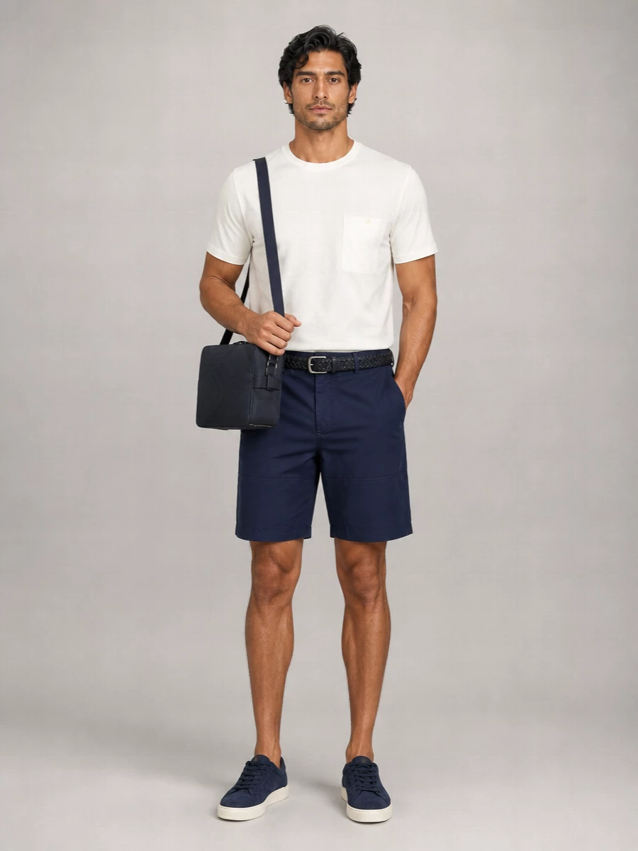Ten C Stretch Cotton Bermuda Shorts