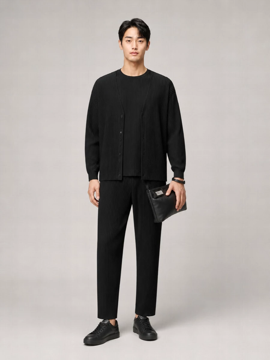 Homme Plisse Issey Miyake Pleated Lightweight Jacket
