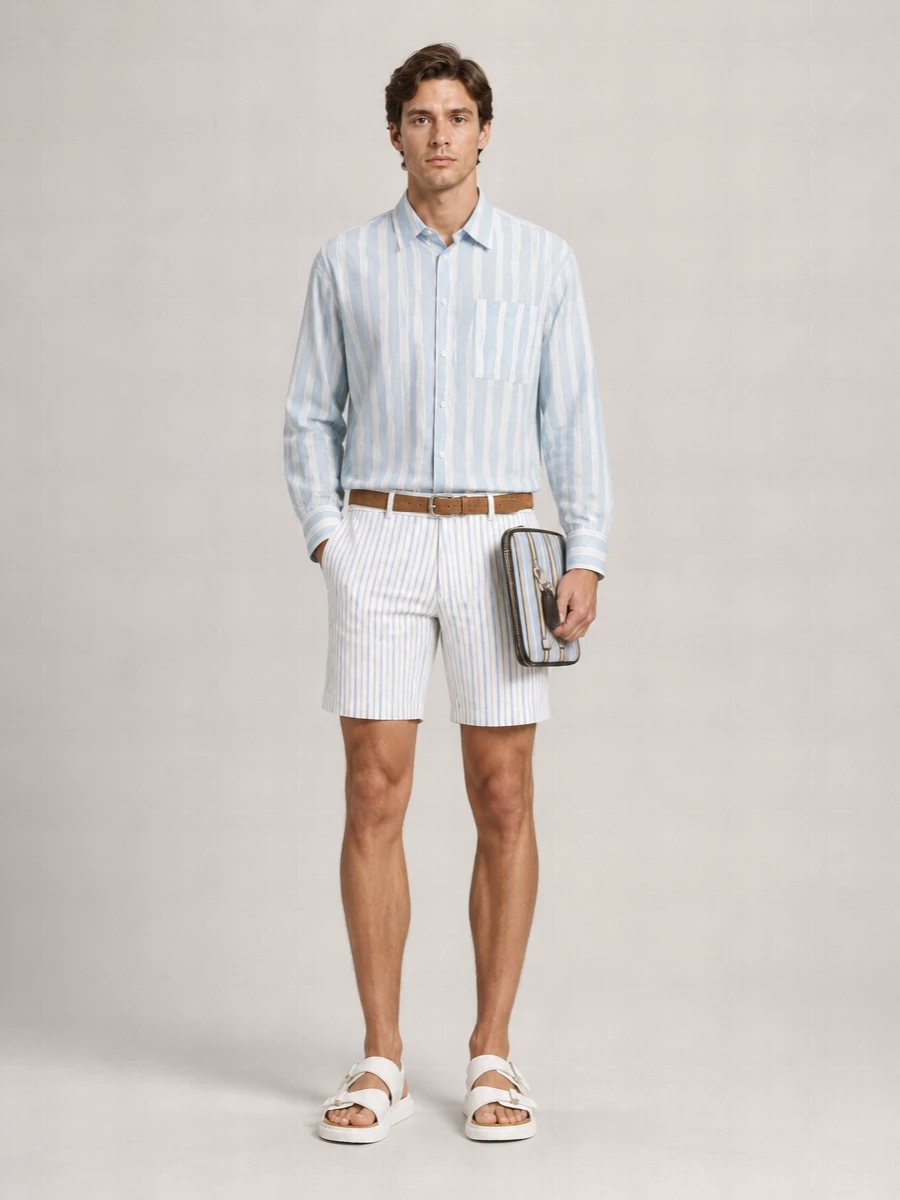 Mc Queen Cotton Chino Shorts