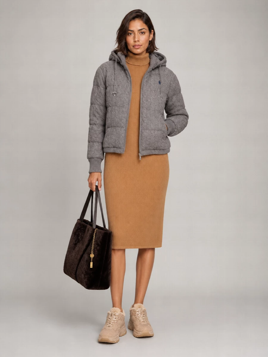 Ralph Lauren Cashmere Wool Puffer Coat