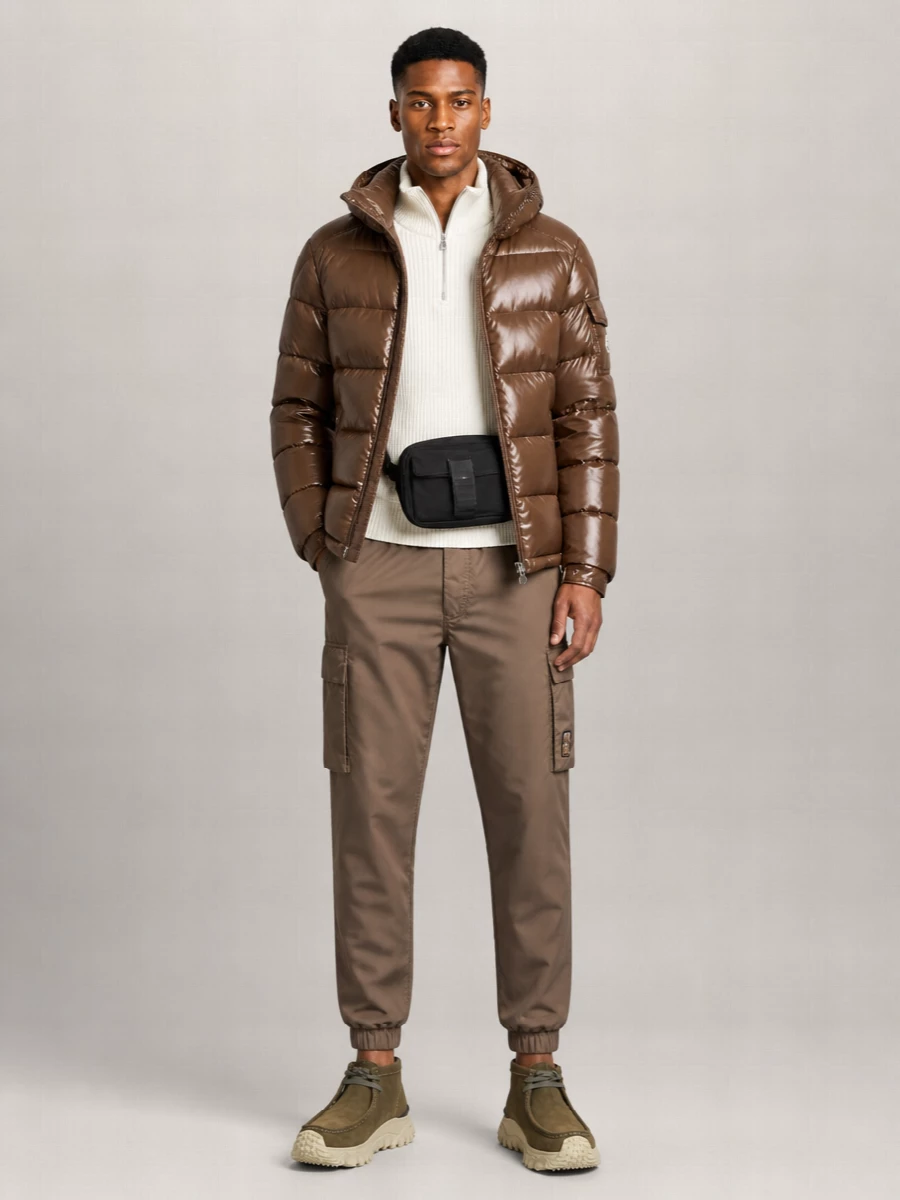 Moncler Leather High-Top Sneakers