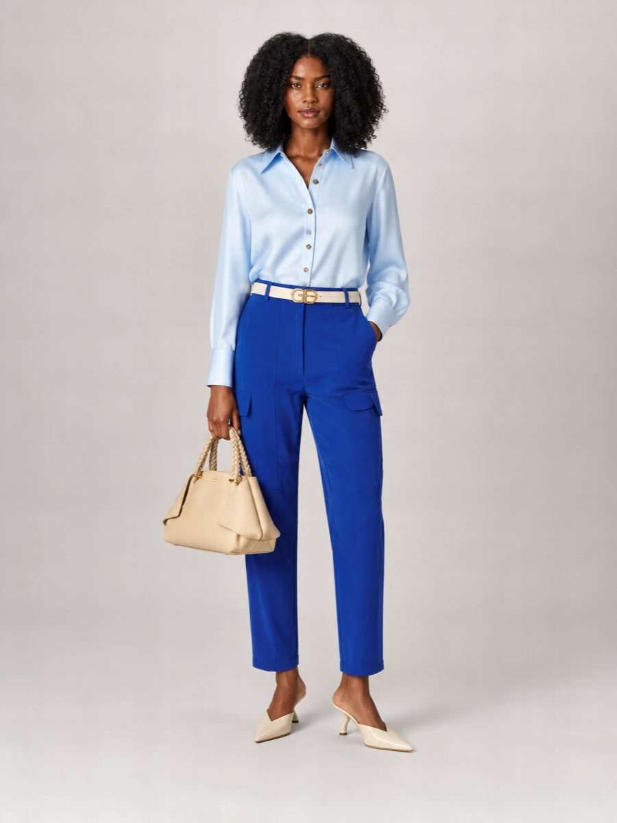 Ferragamo Cropped Cargo Trousers