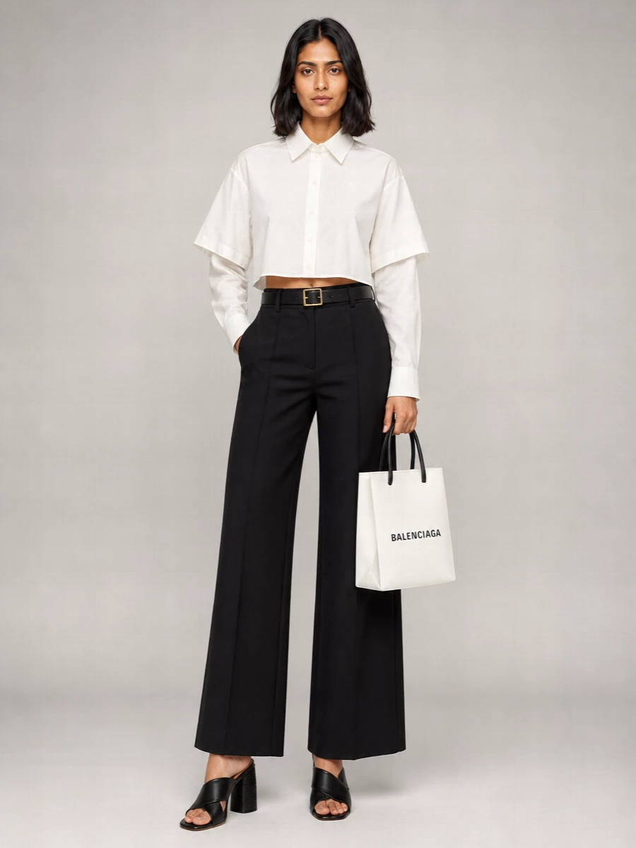 Off-White Leather Sandals