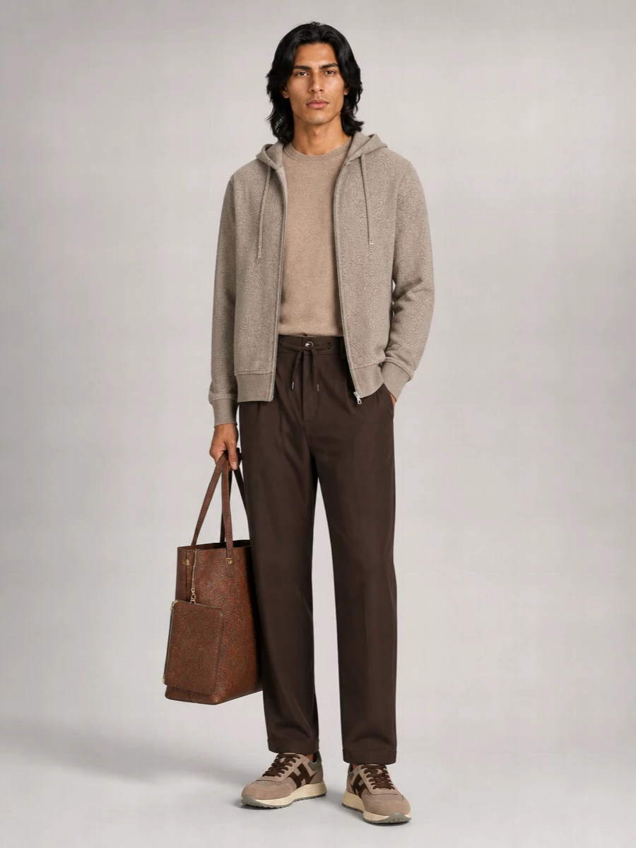 Etro Printed Jersey Hooded Jacket