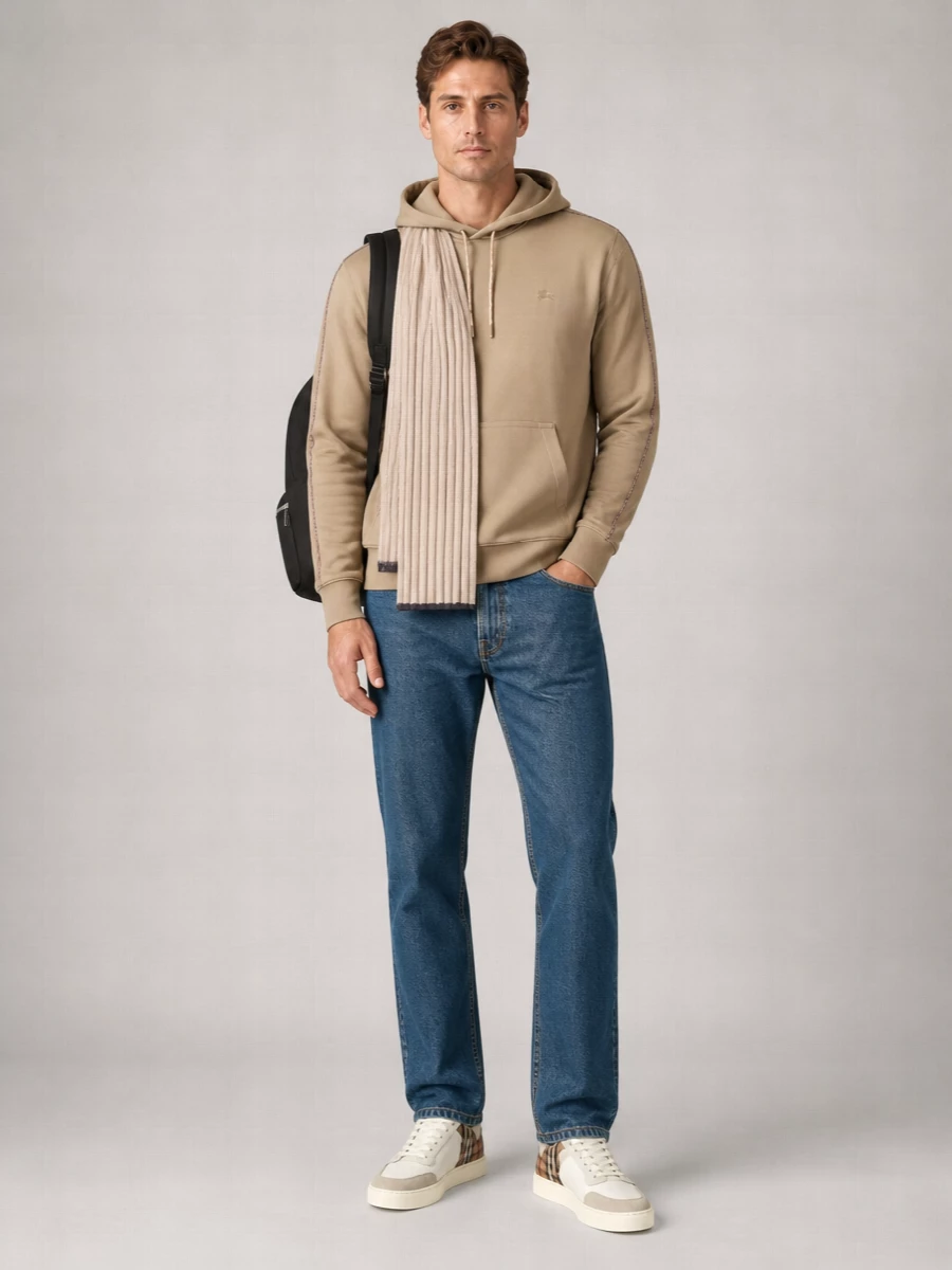 Burberry Cotton Check Hoodie
