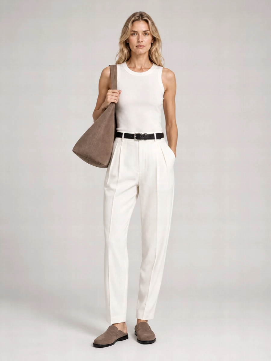 The Attico Cotton Slim-Fit Ribbed Tank Top