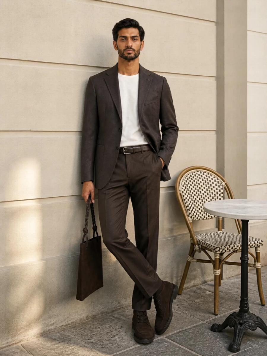 Tagliatore blazer brown pt torino trousers outfit