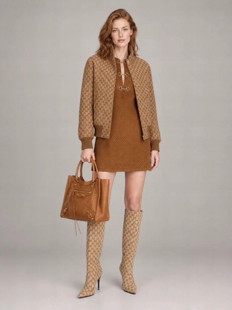 Gucci Jacquard Bomber Jacket