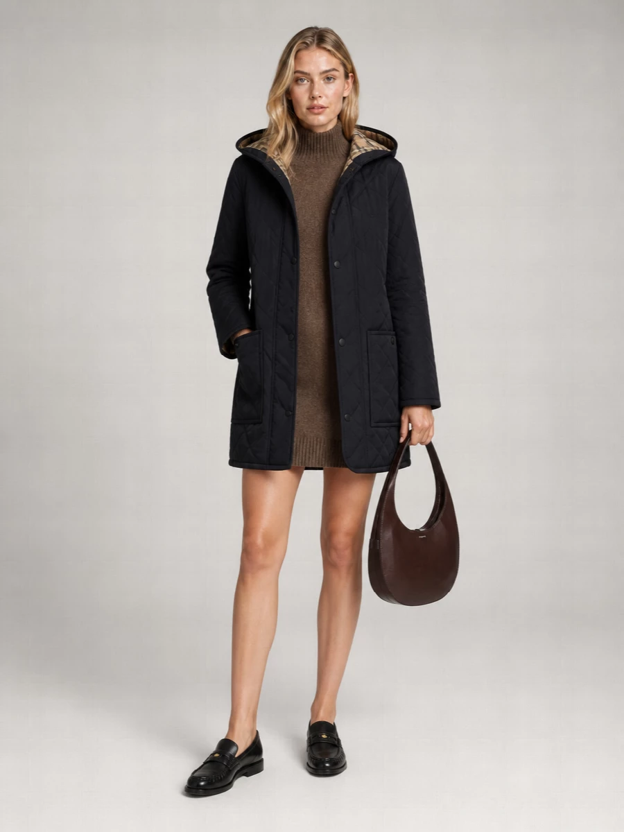 Burberry Quilted Hooded Puffer Jacket