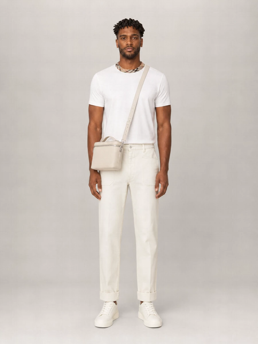 Balmain Calfskin Leather Low-Top Sneakers