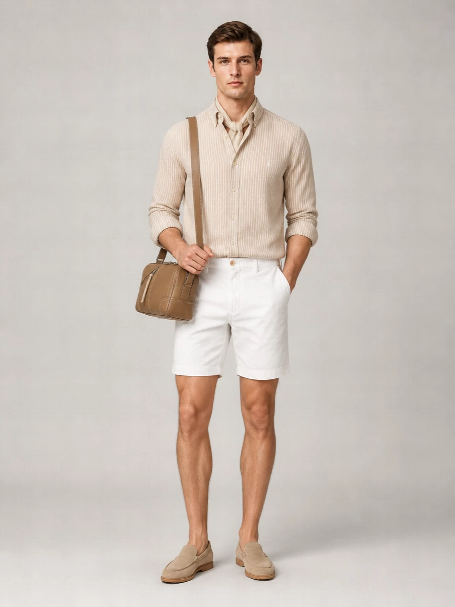 Polo Ralph Lauren Striped Linen Long-Sleeve Shirt
