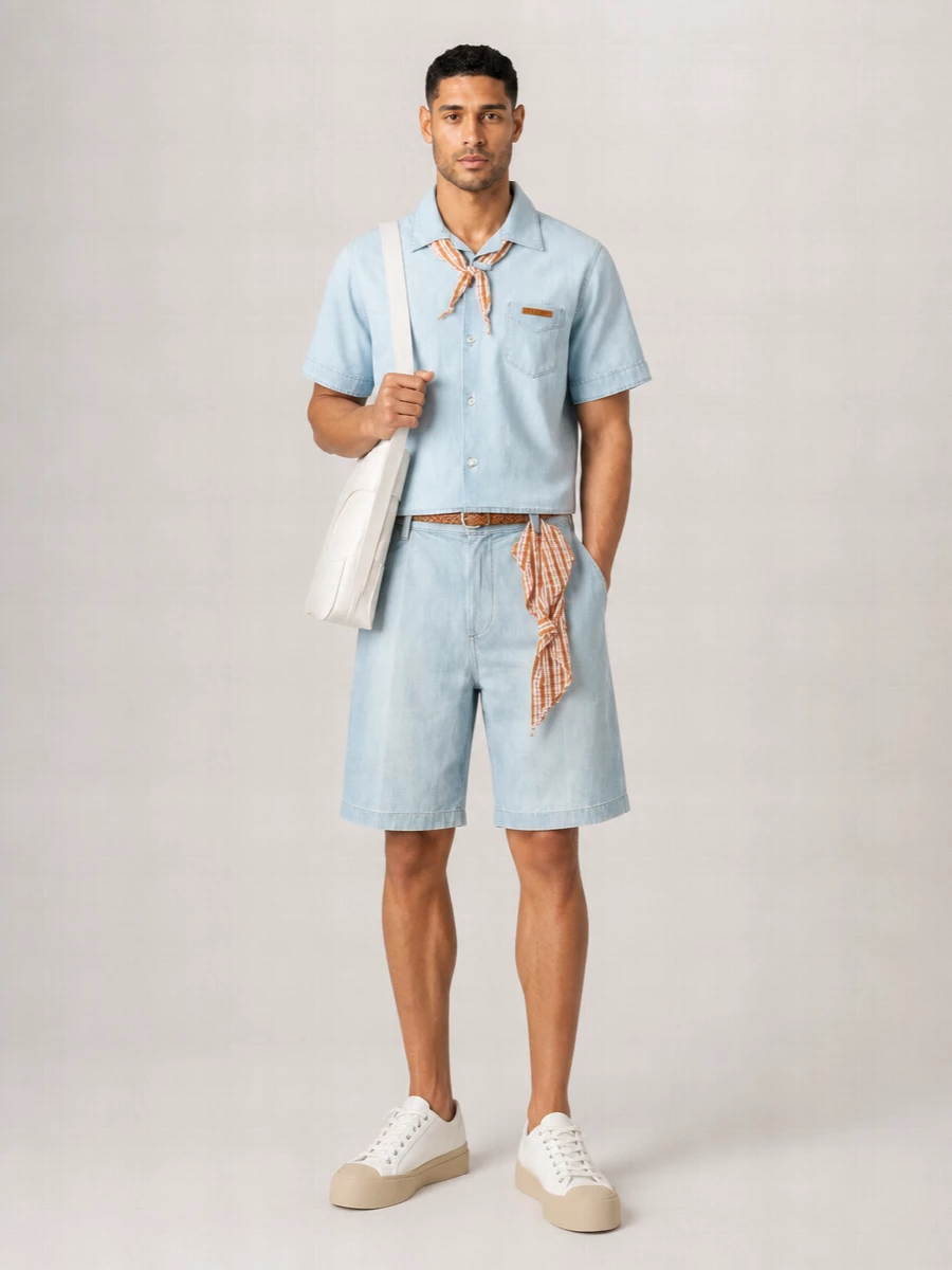 Marni Denim Bermuda Shorts