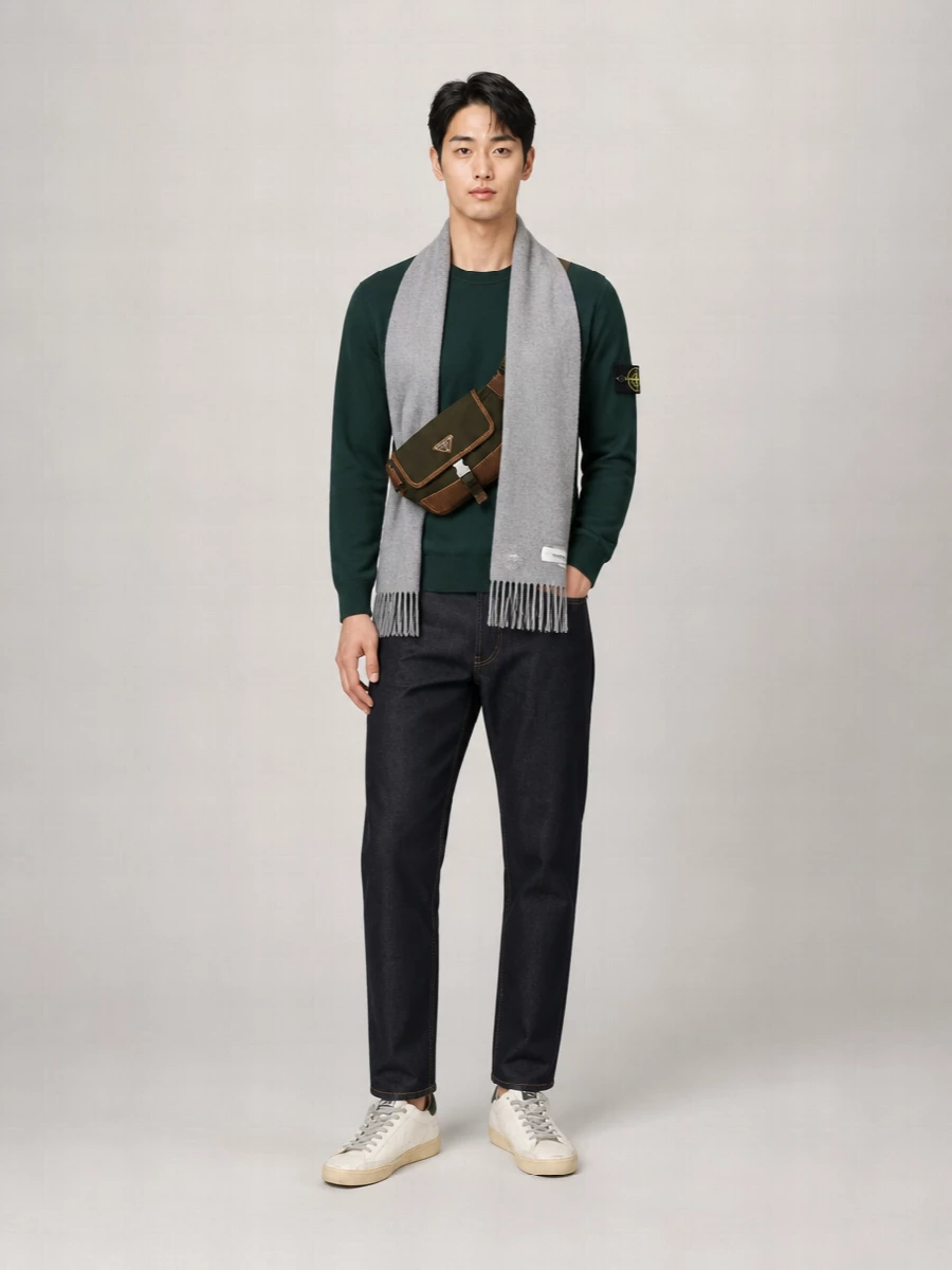 Stone Island Virgin Wool Regular-Fit Jumper