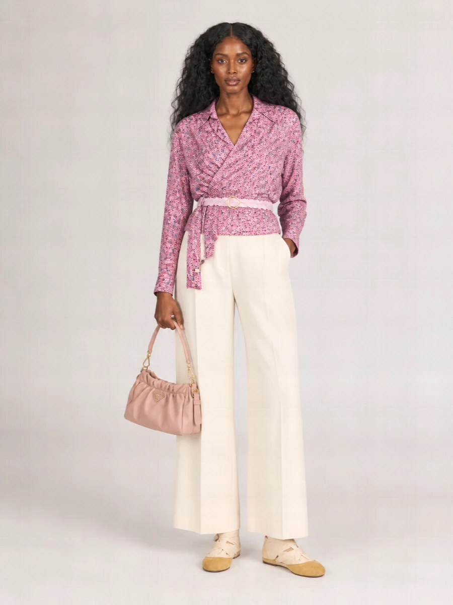 Isabel Marant Silk Floral-Print Long-Sleeve Blouse