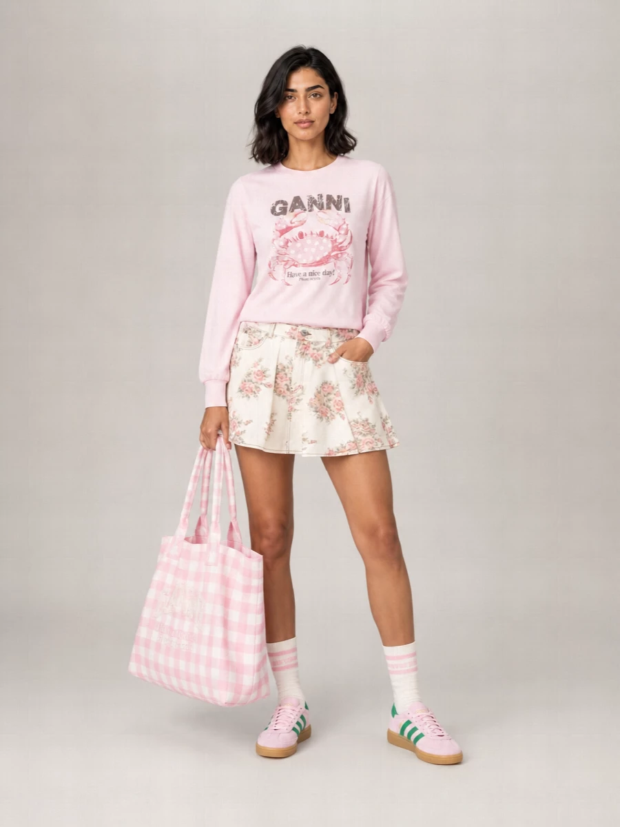 Ganni Cotton Sweatshirt