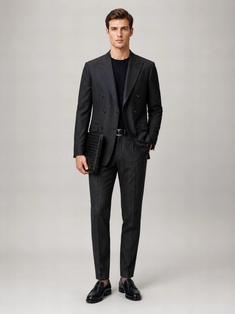 Pt Torino Cashmere Tapered Tailored Trousers