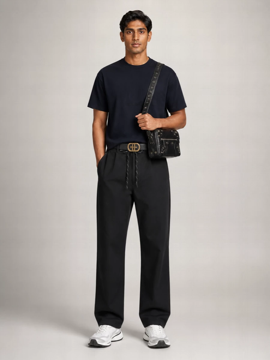 Balenciaga Cotton Oversized Asymmetric T-Shirt