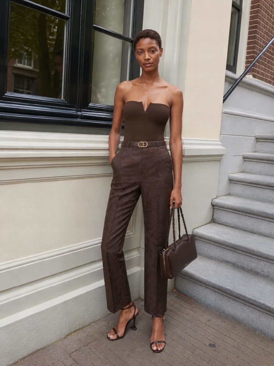 Eres chocolate bodysuit etro trousers outfit