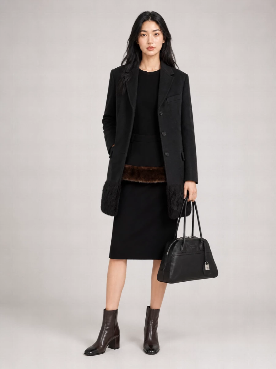 Miu Miu cashmere single-breasted coat