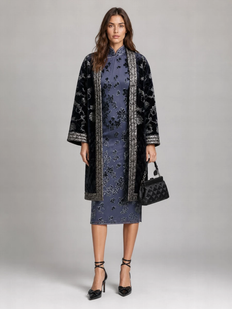 Pierre Louise Mascia Padded Kimono Cape