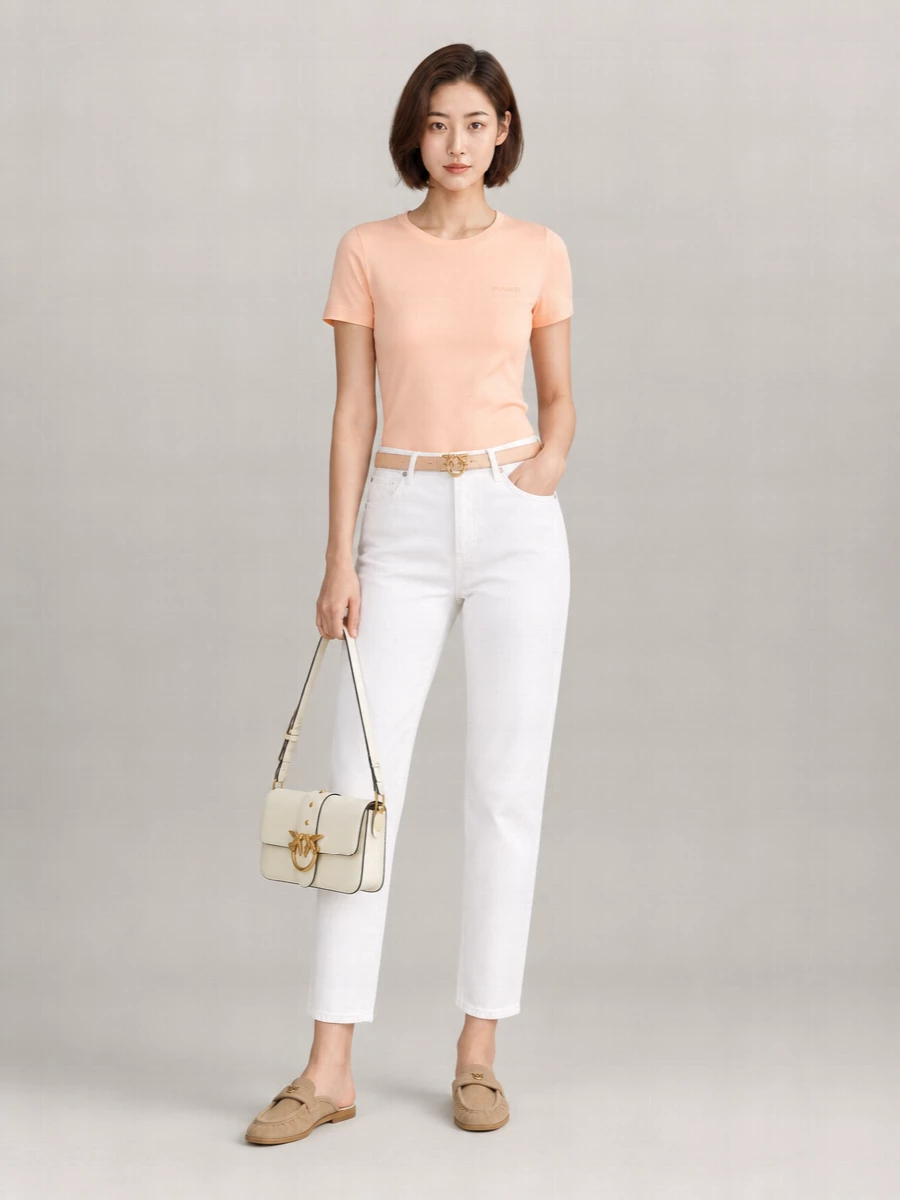 Pinko Cotton Crew-Neck T-Shirt