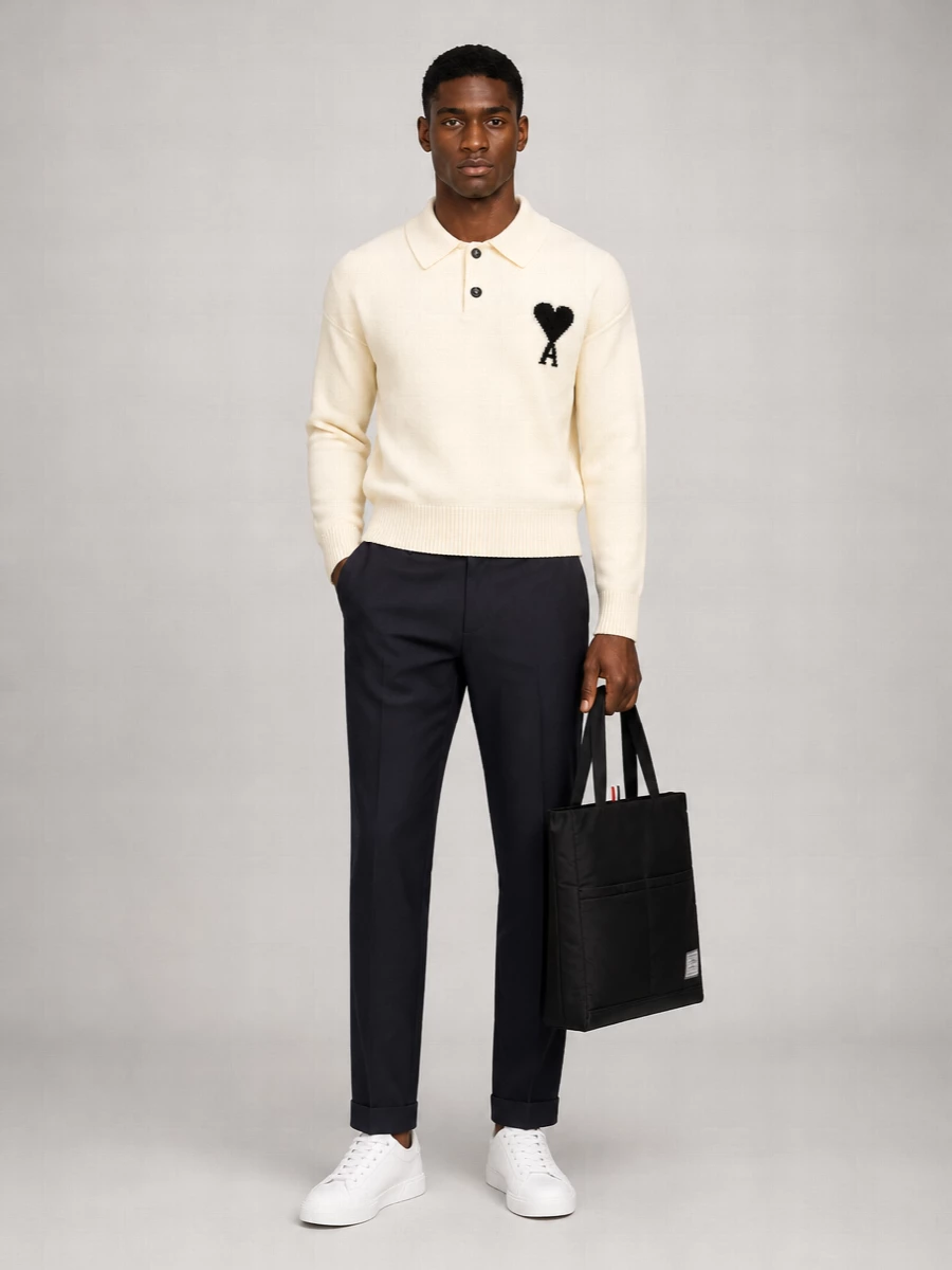 Thom Browne Polyester Multi Pocket Tote Bag