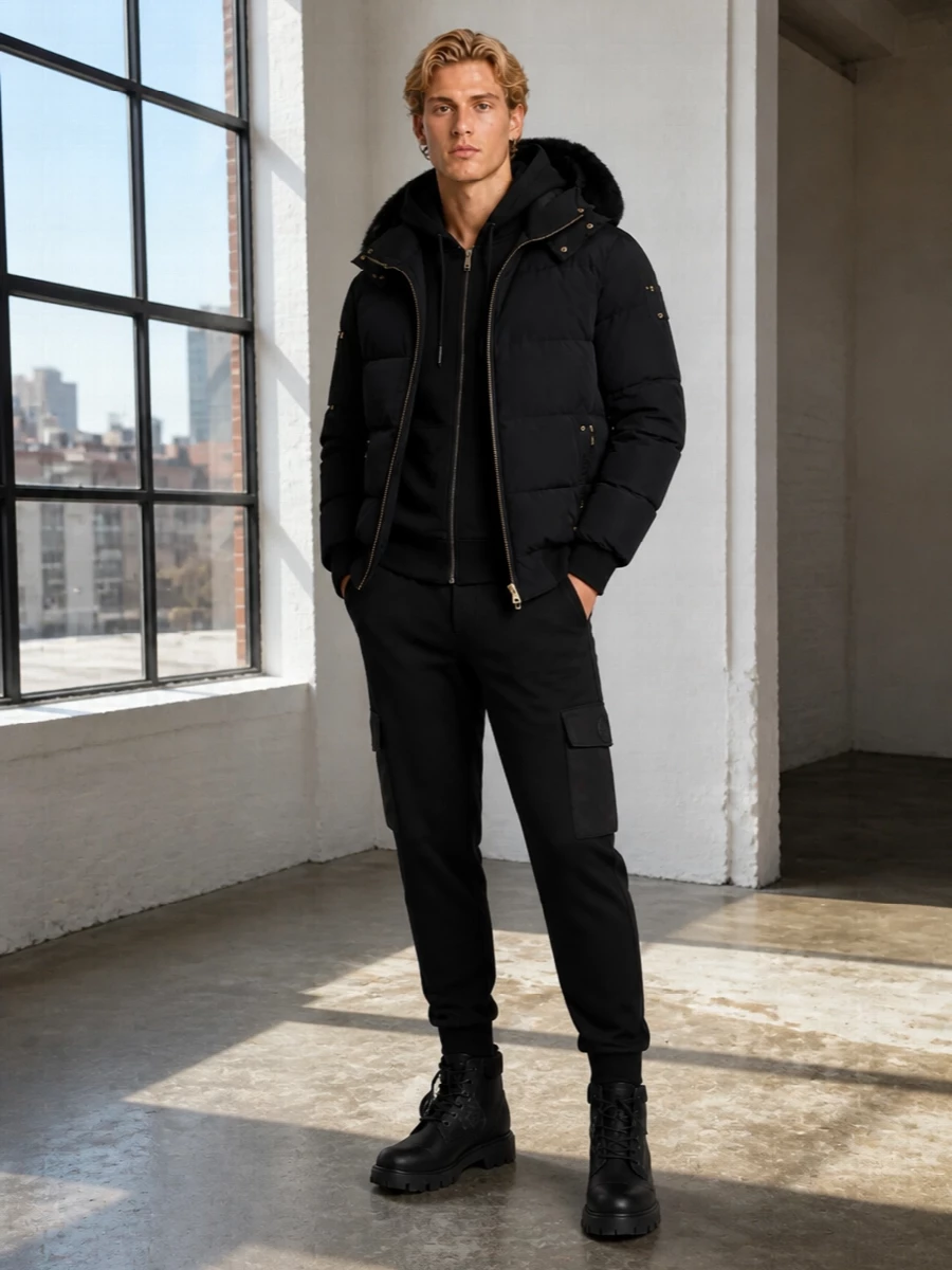 Moose knuckles bomber moncler joggers boots