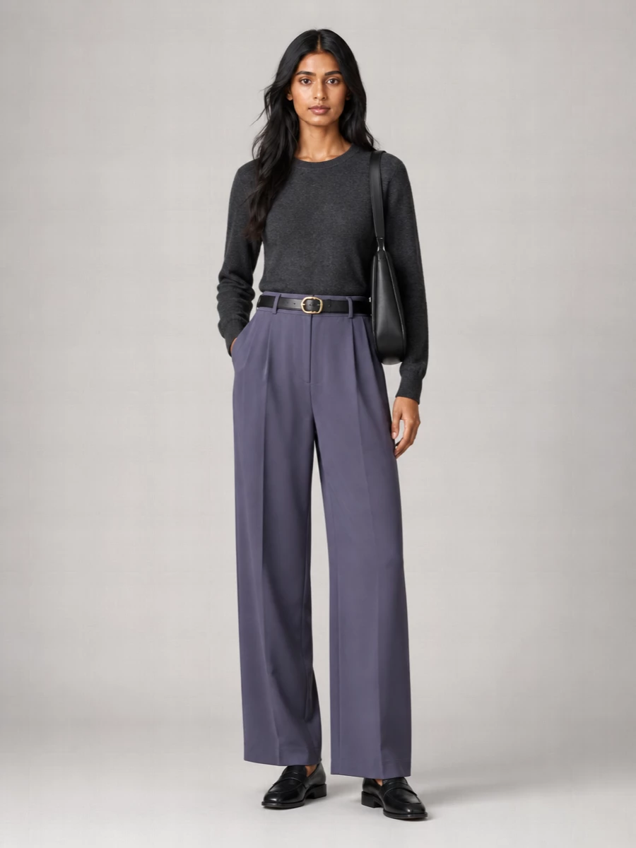 Semicouture Cotton Wide-Leg Trousers