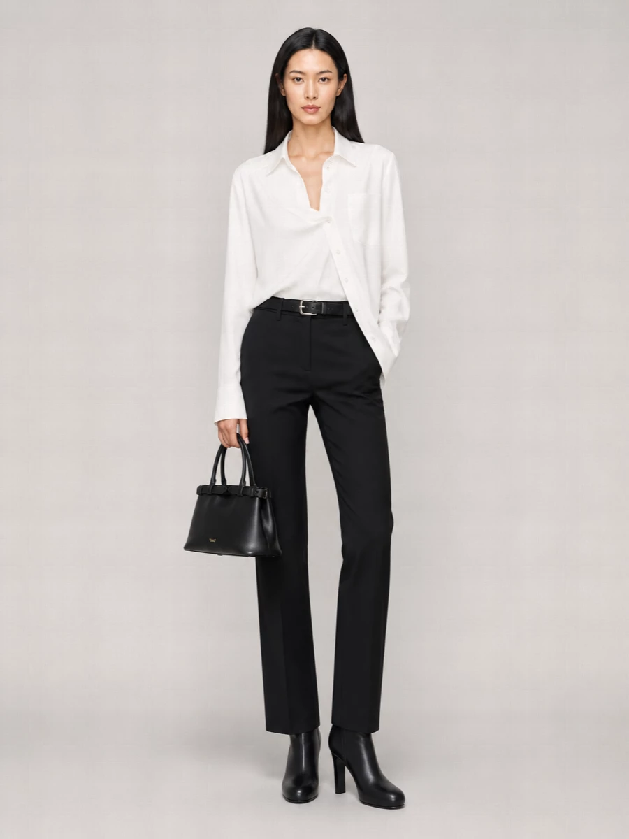 Ann Demeulemeester Slim-Fit Cropped Tailored Trousers