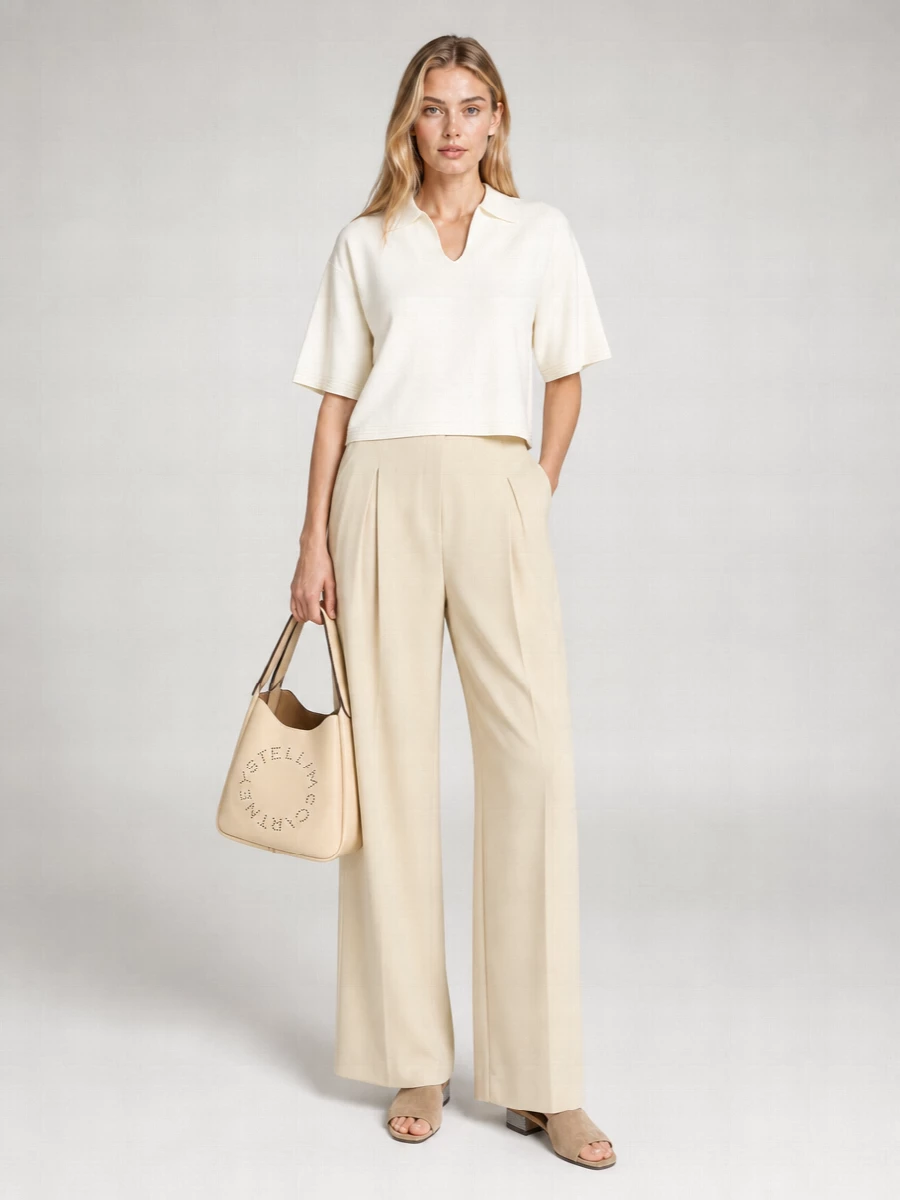 Max Mara Short-Sleeve Polo Top