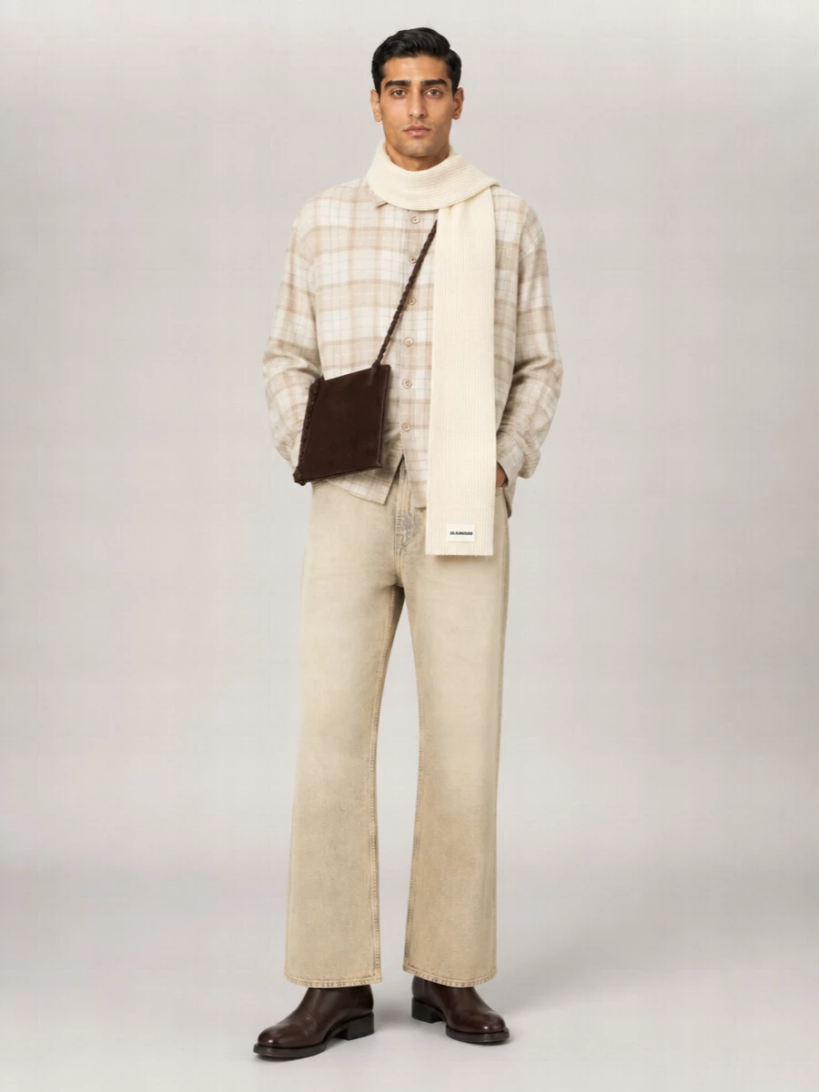 Our Legacy Checked Cotton Long-Sleeve Shirt
