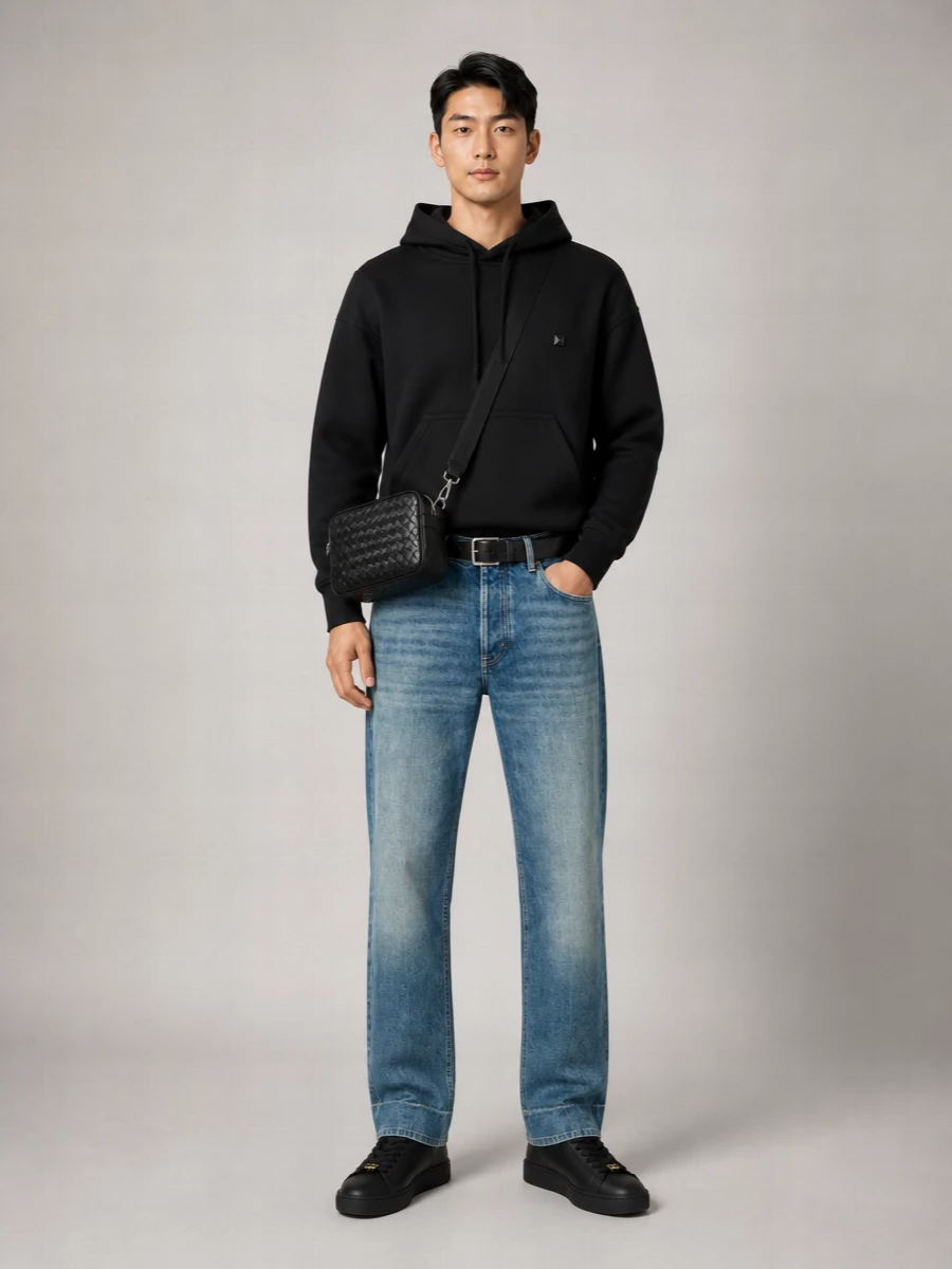 Valentino Garavani Nylon Hooded Sweatshirt