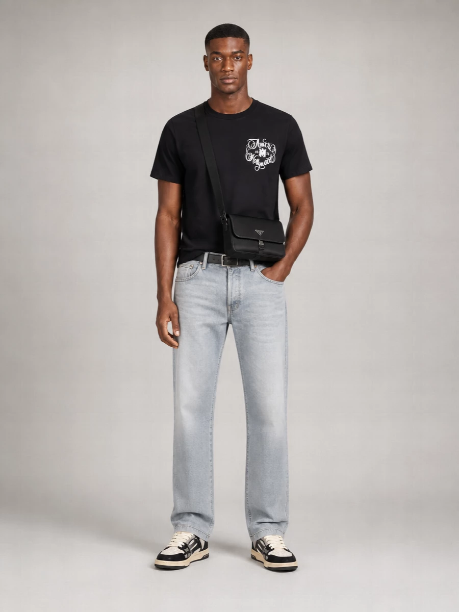 Amiri Cotton Relaxed-Fit Logo-Print T-Shirt