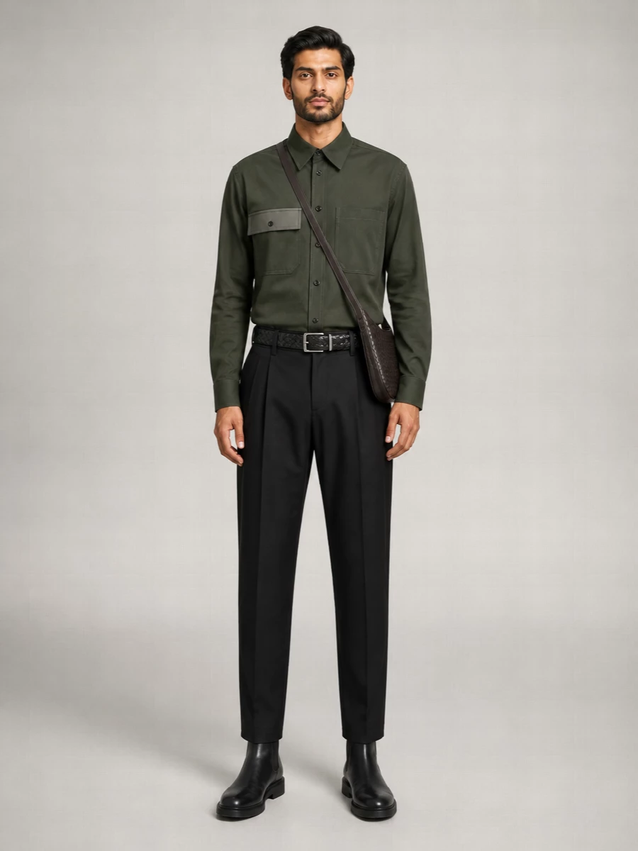 Bottega Veneta Intreccio Leather Belt