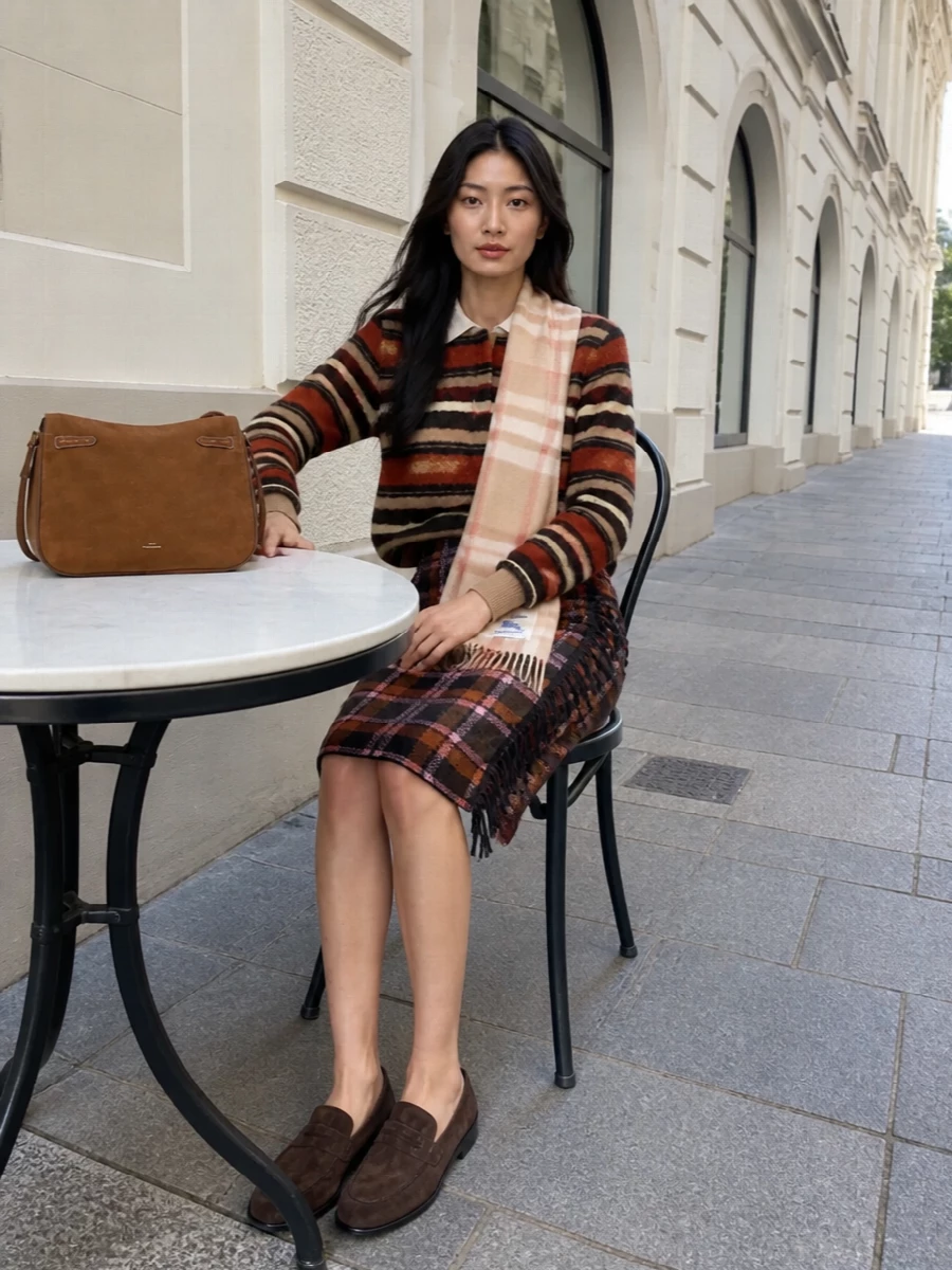 Guest in residence polo plaid skirt tods loafers