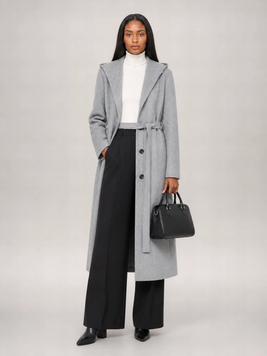 Sportmax wool oversized belted coat