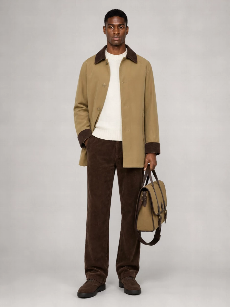 Dunst Waxed Cotton Single Breasted Coat