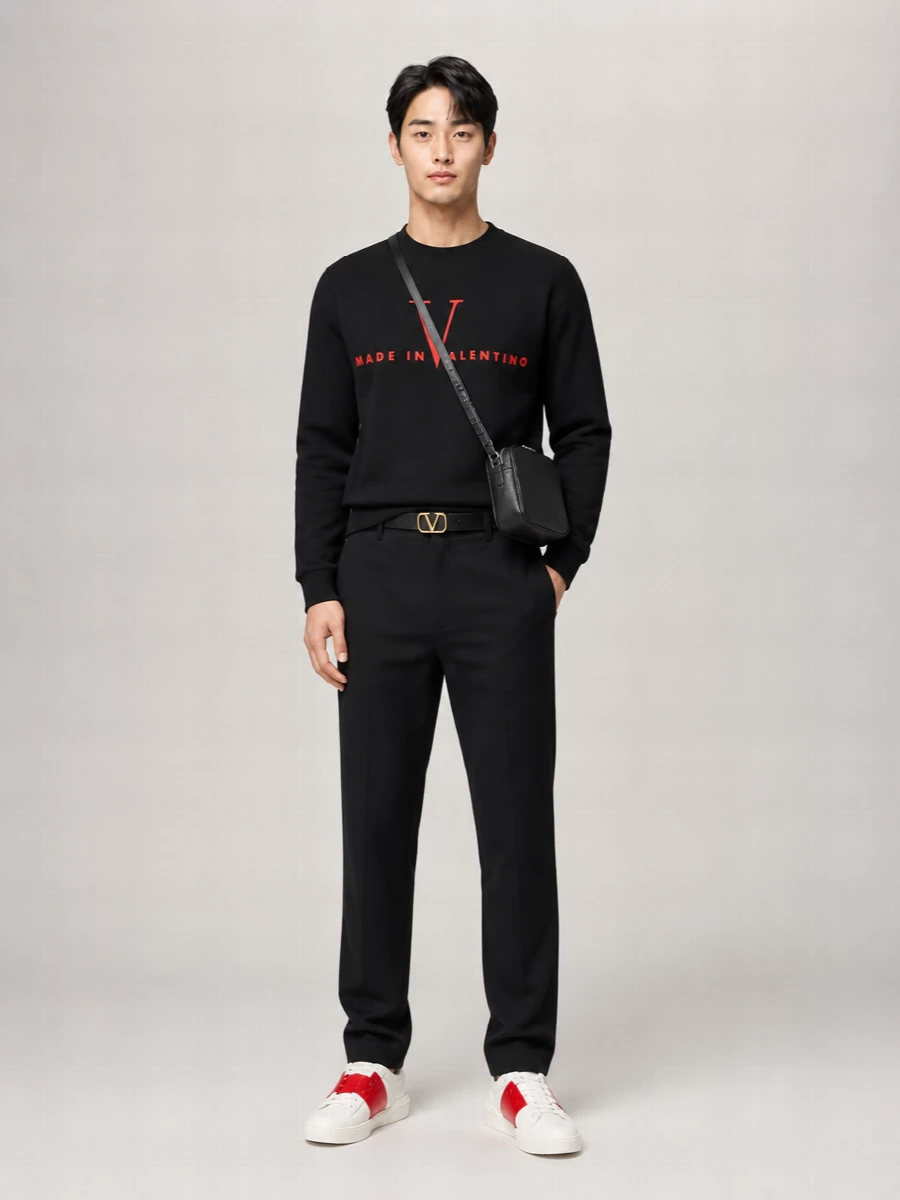 Valentino Garavani Cotton Crewneck Sweatshirt