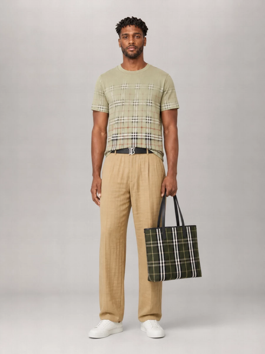 Burberry Leather Tote Bag