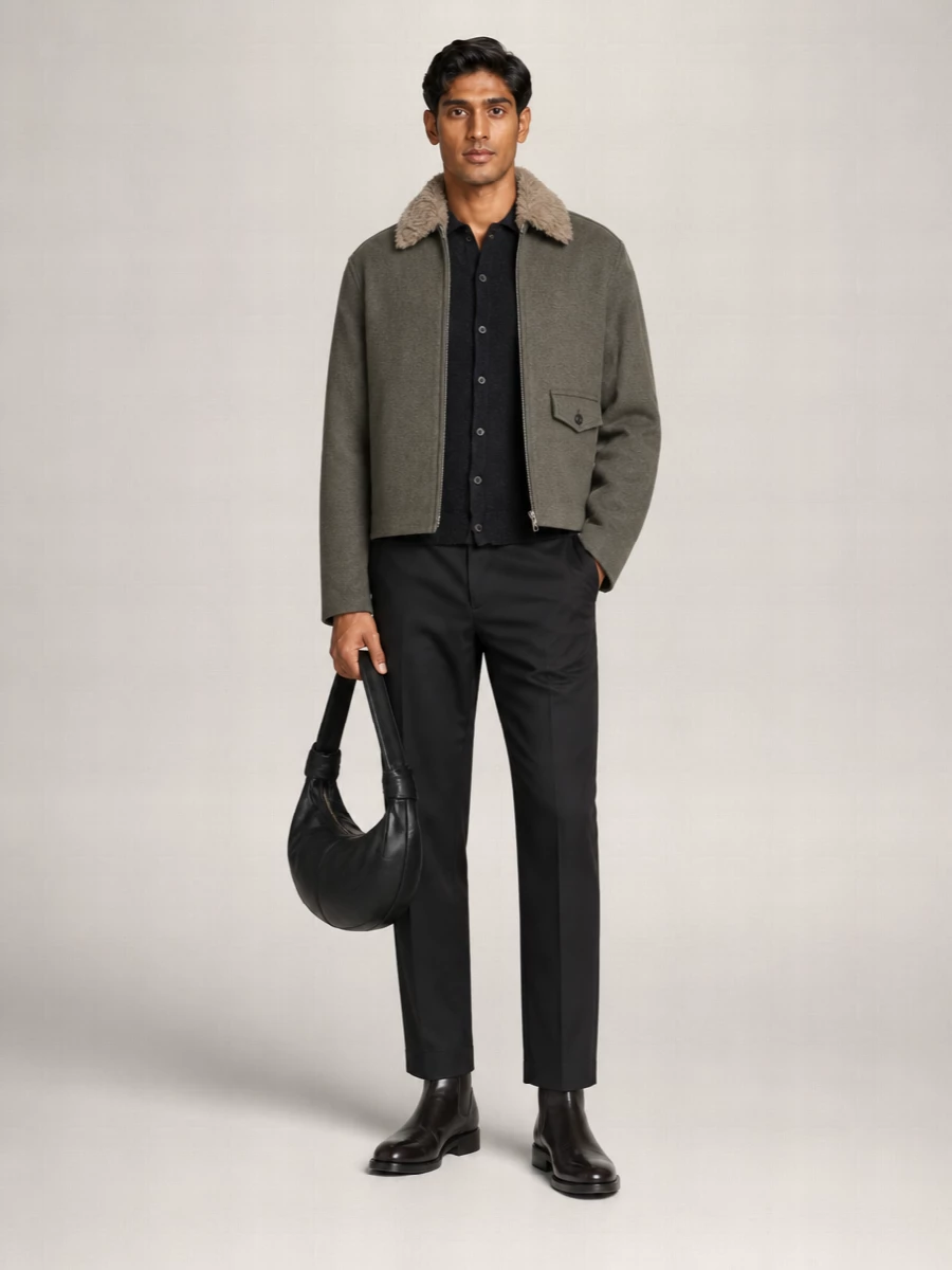 Our Legacy wool blend single breasted coat