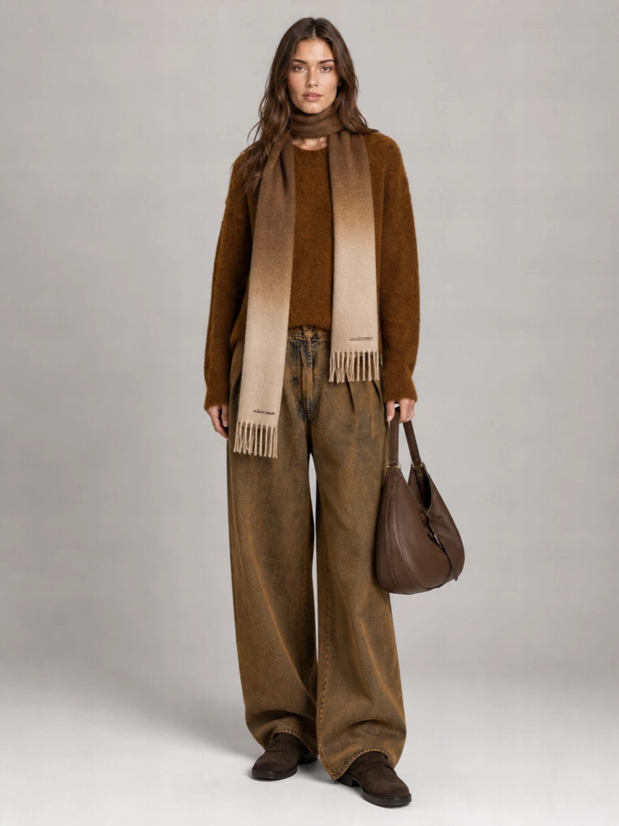 Alanui Denim Wide-Leg Trousers