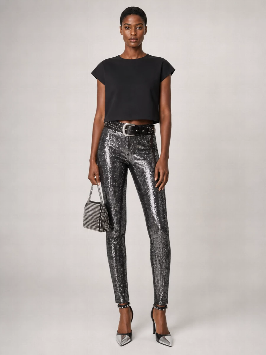 Isabel Marant Sequin-Embellished Leggings