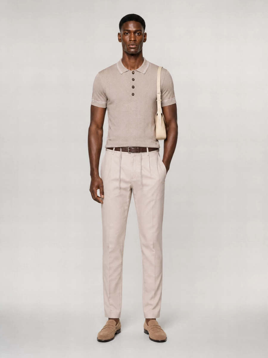 Eleventy Cotton Straight-Leg Trousers