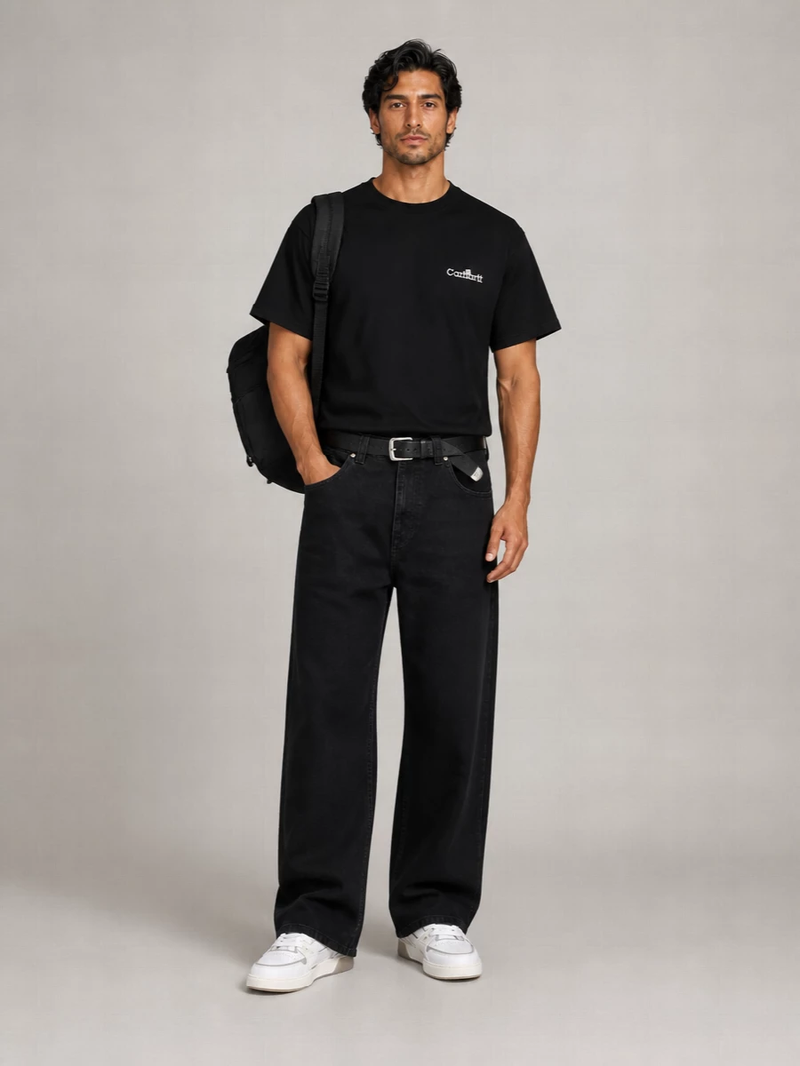 Carhartt Wip Organic Cotton Wide-Leg Trousers